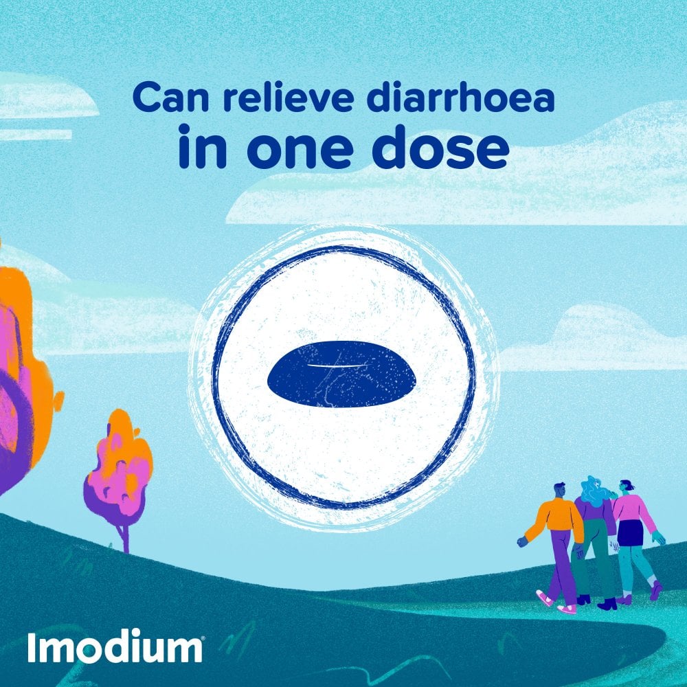 Imodium Dual Action Relief - 6 Tablets