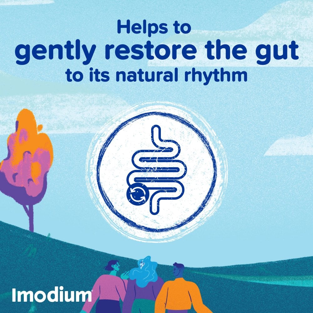 Imodium Dual Action Relief - 6 Tablets