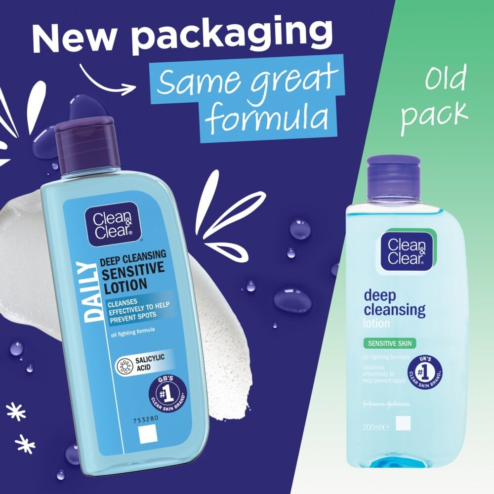 Clean & Clear Deep Cleansing Lotion Sensitive - 200ml