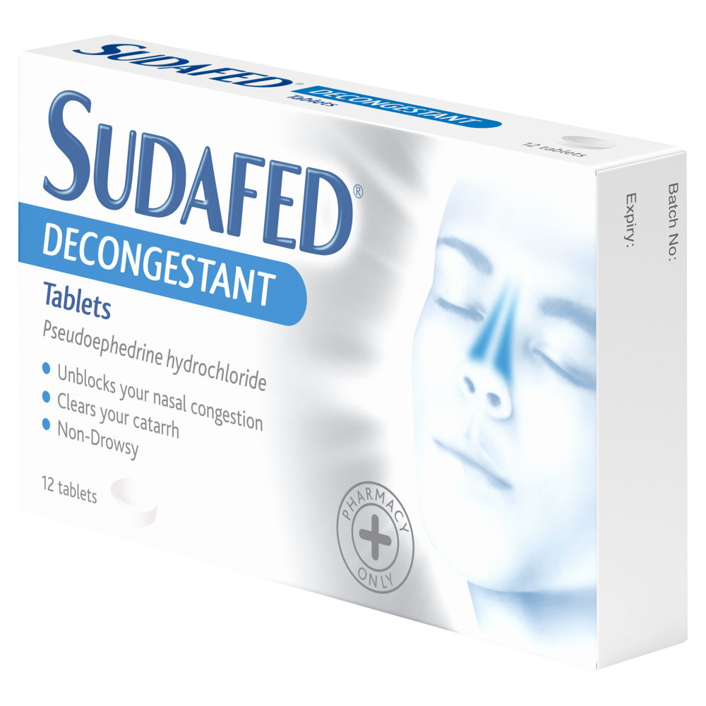 Sudafed Decongestant Non Drowsy - 12 Tablets
