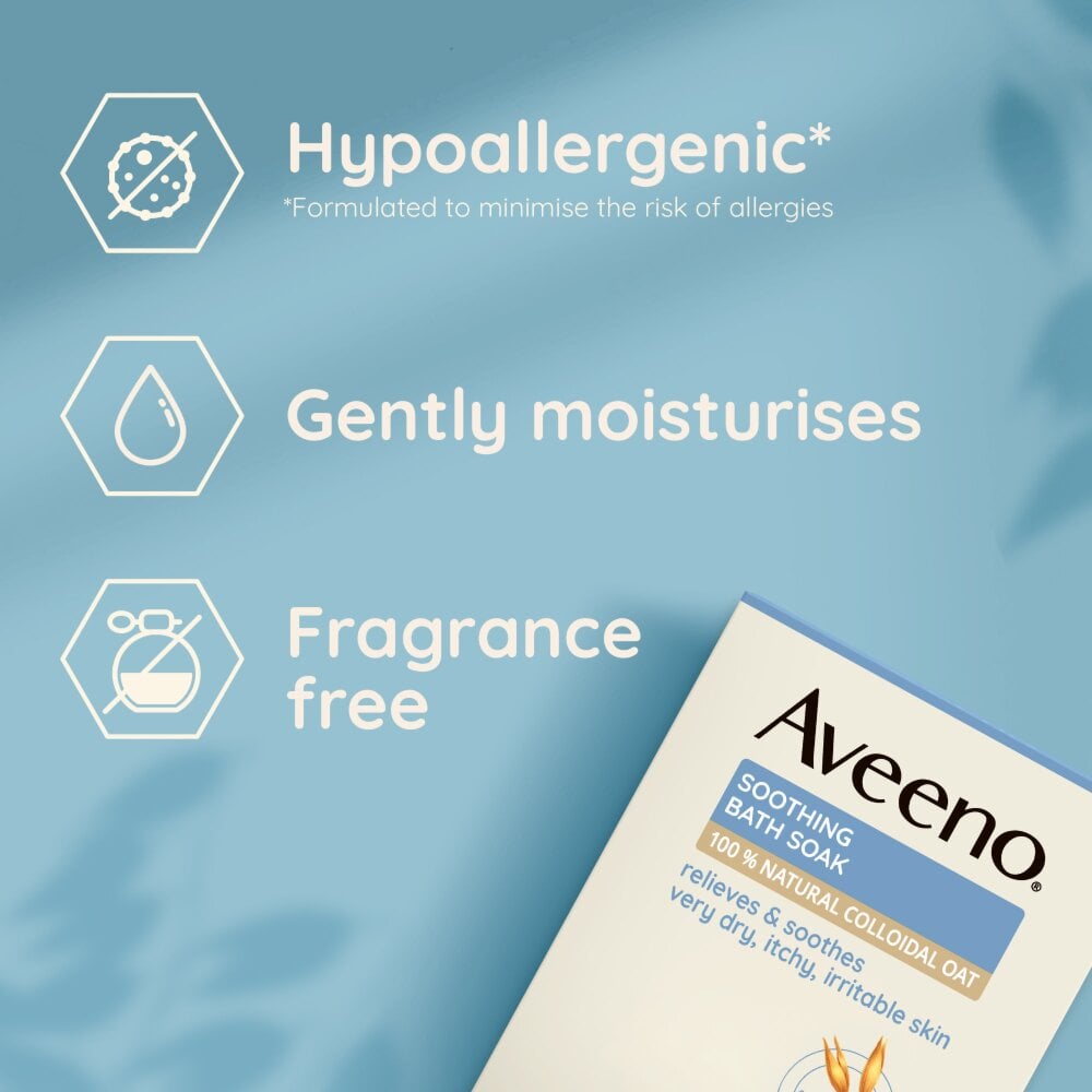 Aveeno Dermexa Soothing Oat Bath Soak Sachets - 42g - 8 Sachets