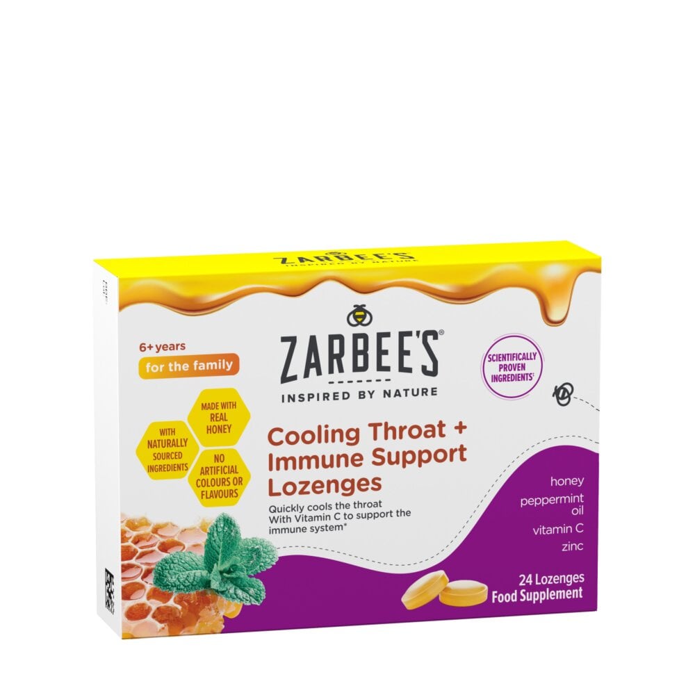Zarbee's Cooling Throat & Immune Support Lozenge - 24 Lozenges