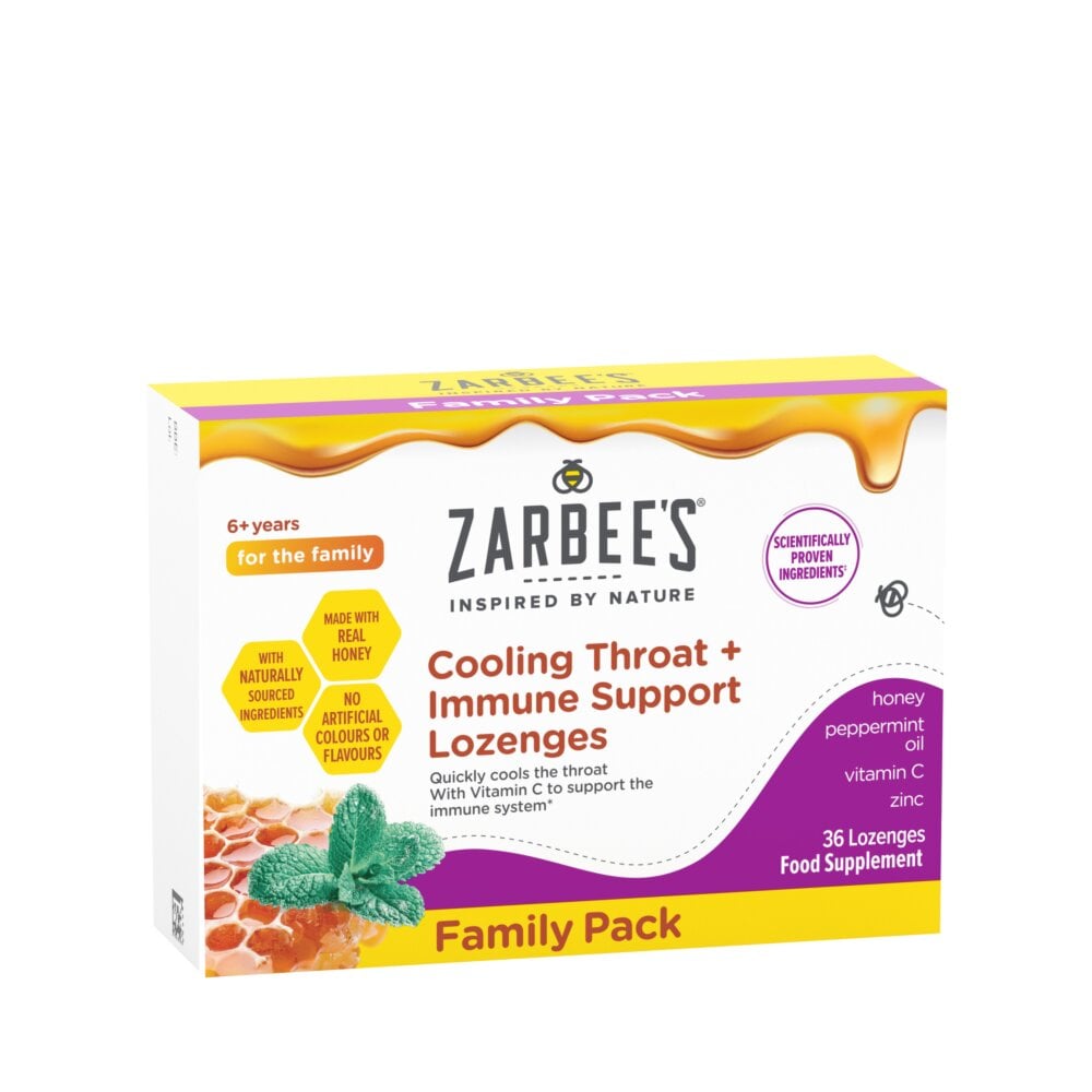 Zarbee's Cooling Throat & Immune Support Lozenge - 36 Lozenges