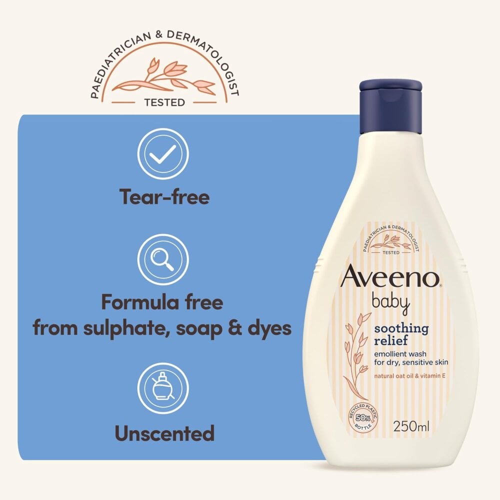 Aveeno Baby Soothing Relief Emollient Wash - 250ml