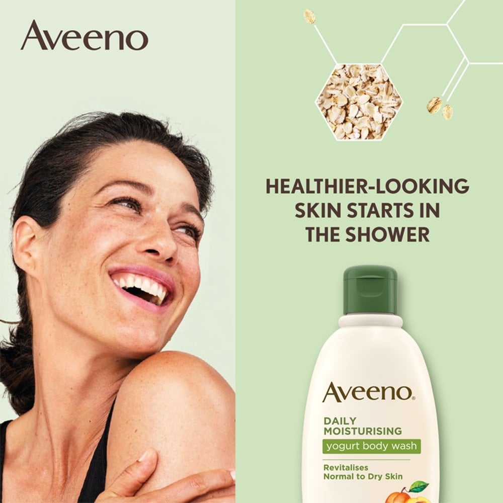 Aveeno Daily Moisturising Apricot and Honey Body Wash - 300ml