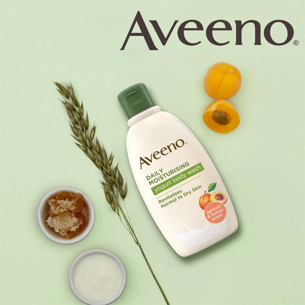 Aveeno Daily Moisturising Apricot and Honey Body Wash - 300ml