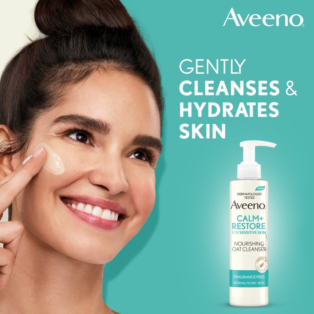 Aveeno Calm & Restore Nourishing Oat Cleanser - 200ml