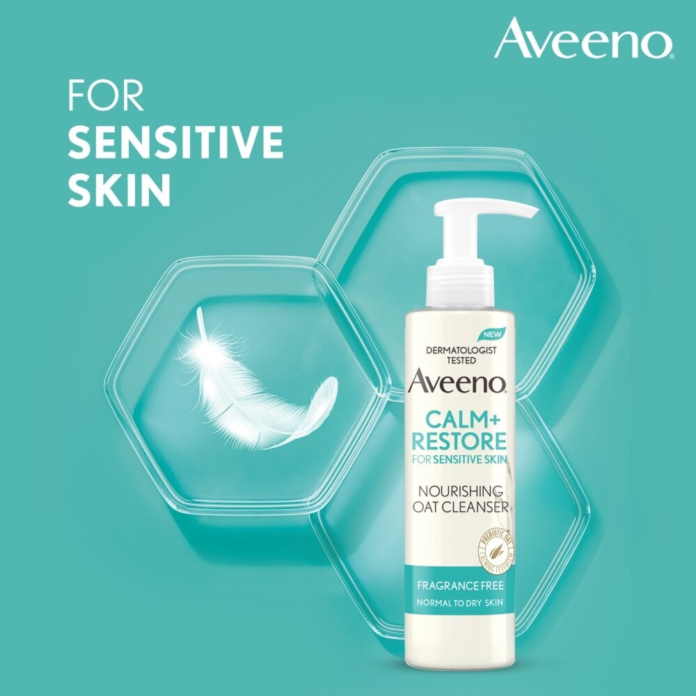 Aveeno Calm & Restore Nourishing Oat Cleanser - 200ml