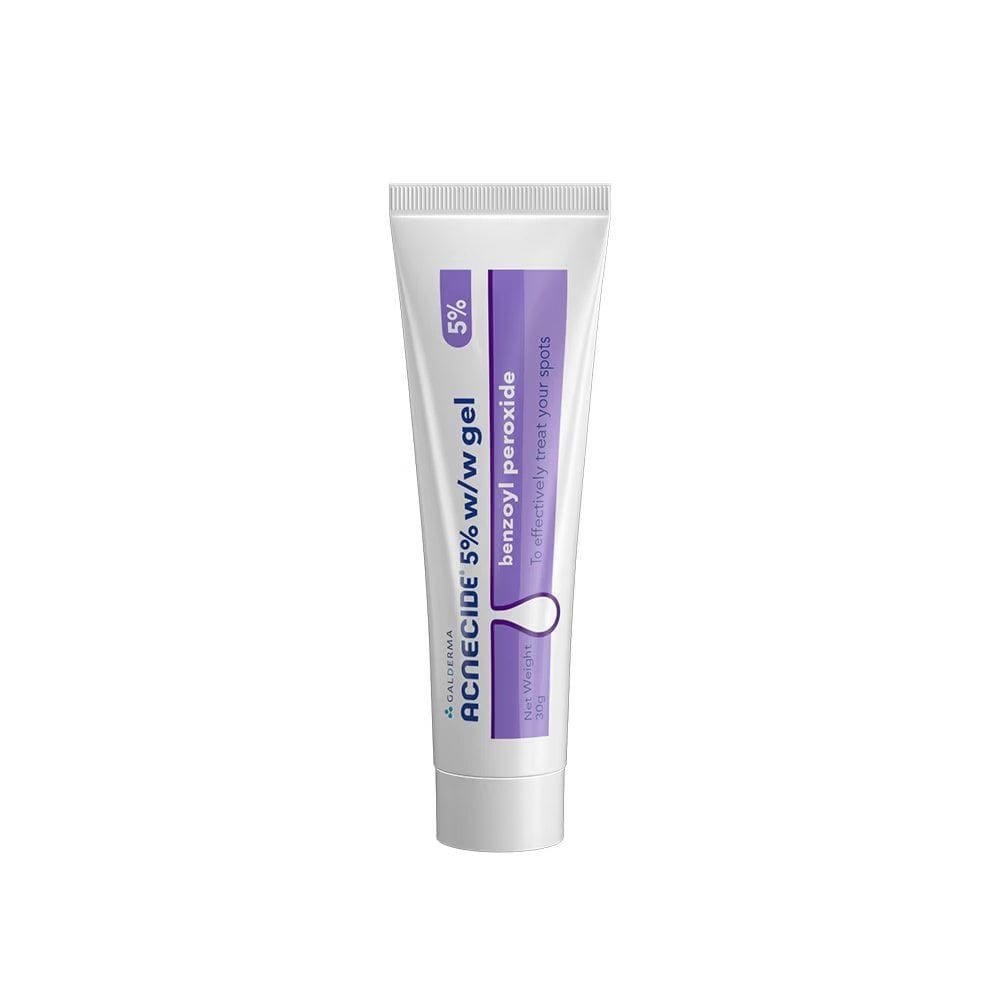 Acnecide 5% Gel Benzoyl Peroxide - 60g - 6 Packs