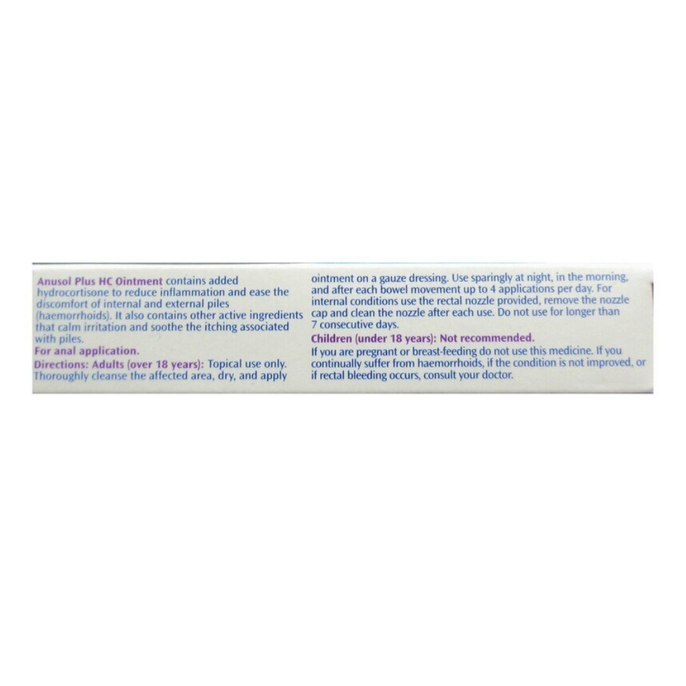Anusol Plus HC Ointment - 15g