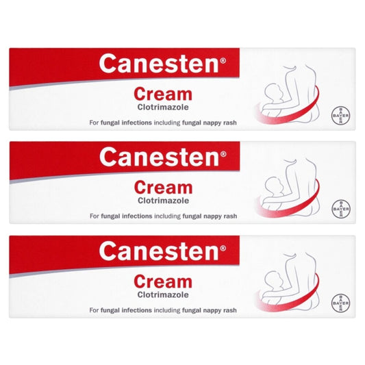 Canesten 1% Clotrimazole Cream - 20g - 3 Packs