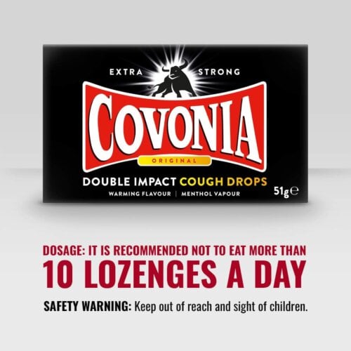 Covonia Double Impact Cough Drops Original - 51g