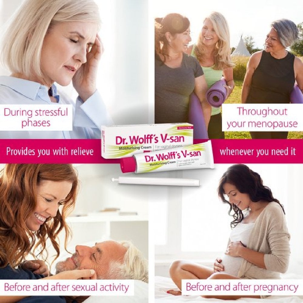 Dr Wolff's V-san Moisturising Cream For Vaginal Dryness - 50g