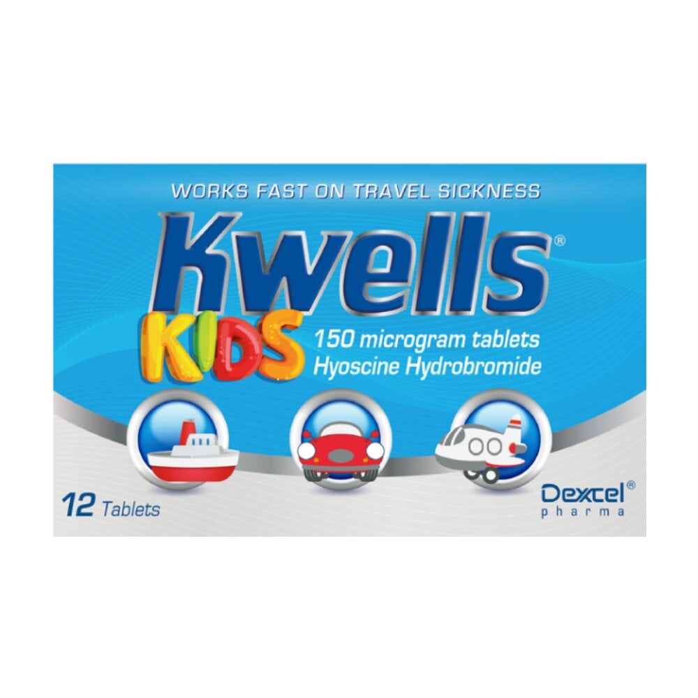 Kwells Kids Travel Sickness - 12 Tablets - 4 Packs