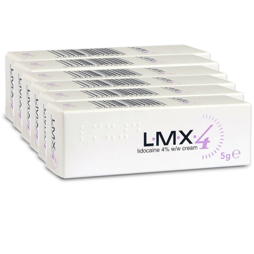 LMX4 Lidocaine 4% Cream - 5g - 6 Packs