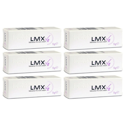 LMX4 Lidocaine 4% Cream - 5g - 6 Packs
