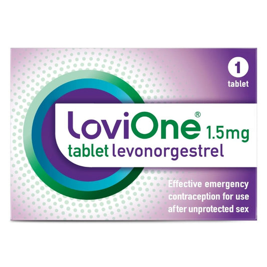 LoviOne Levonorgestrel 1.5mg Emergency Contraception "The Morning After Pill"
