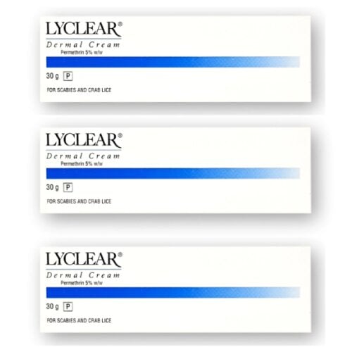 Lyclear Dermal Cream Permethrin 5% - 30g - 3 Packs