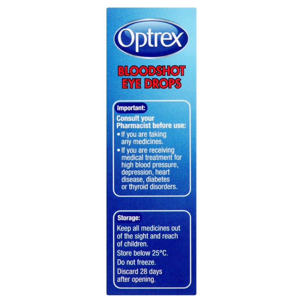 Optrex Bloodshot Eye Drops - 10ml - 3 Packs