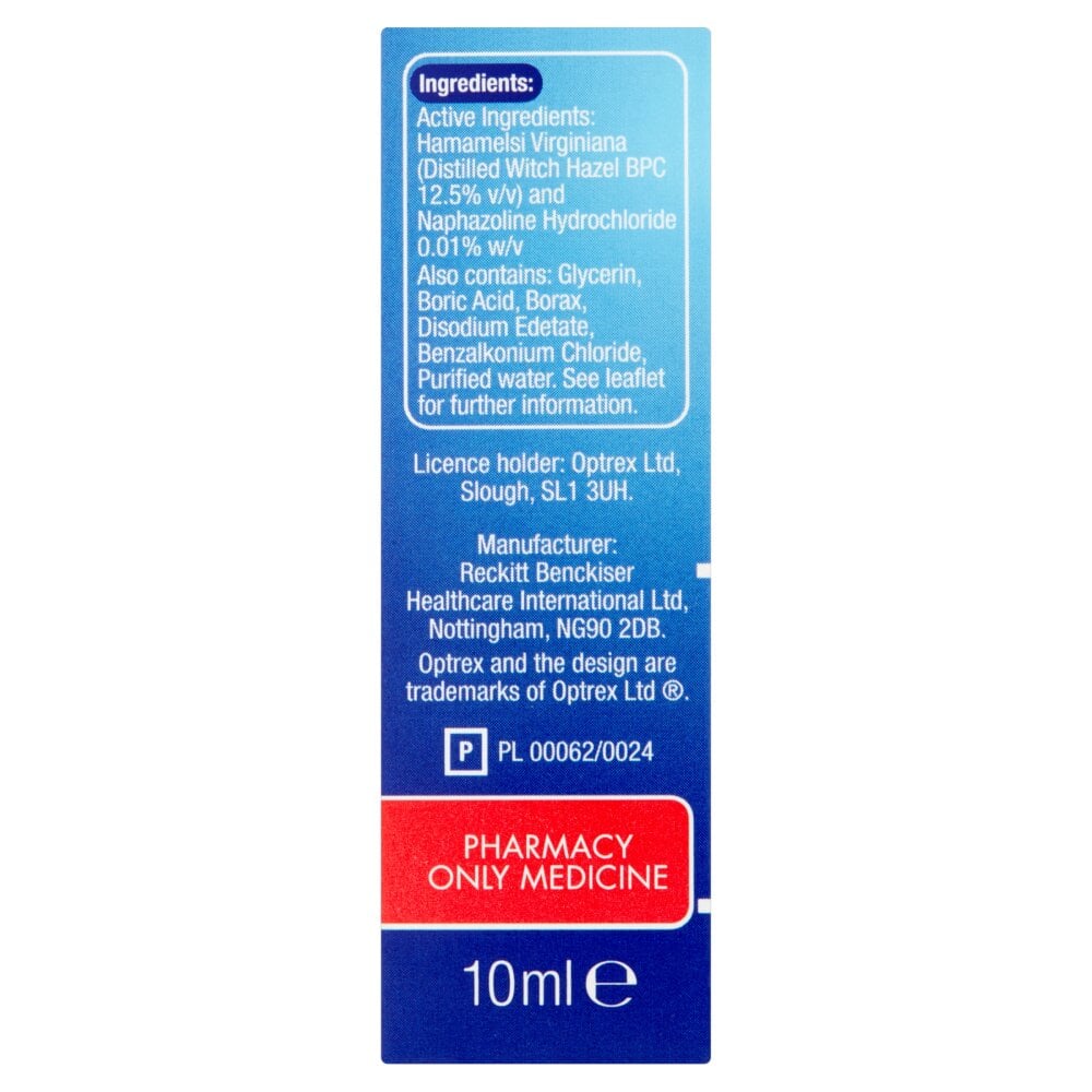 Optrex Bloodshot Eye Drops - 10ml - 3 Packs