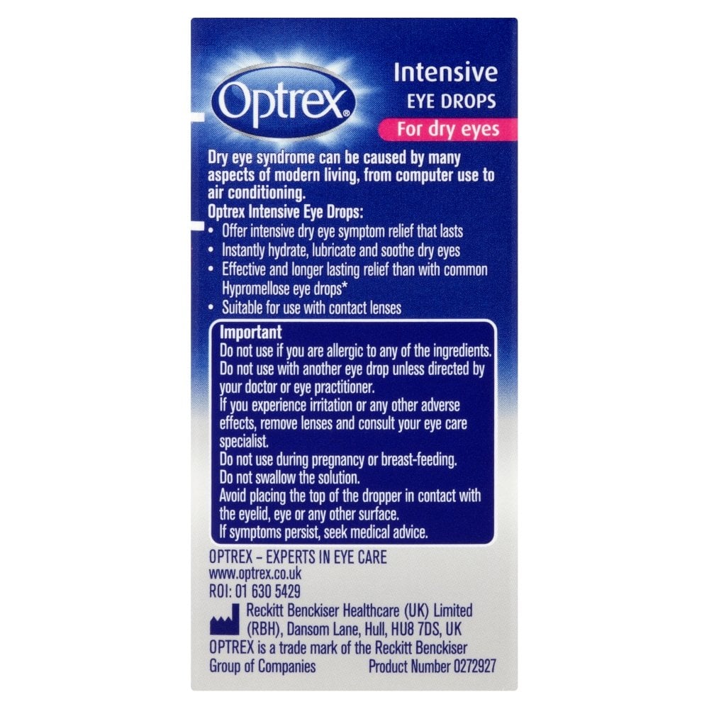 Optrex Intensive Eye Drops - 10ml