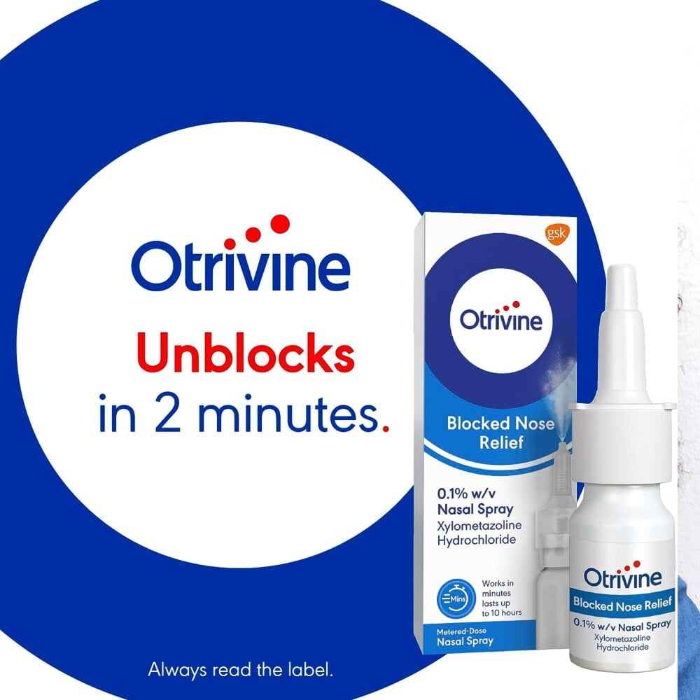 Otrivine Blocked Nose Relief Adult Metered Dose Nasal Spray 0.1% - 10ml