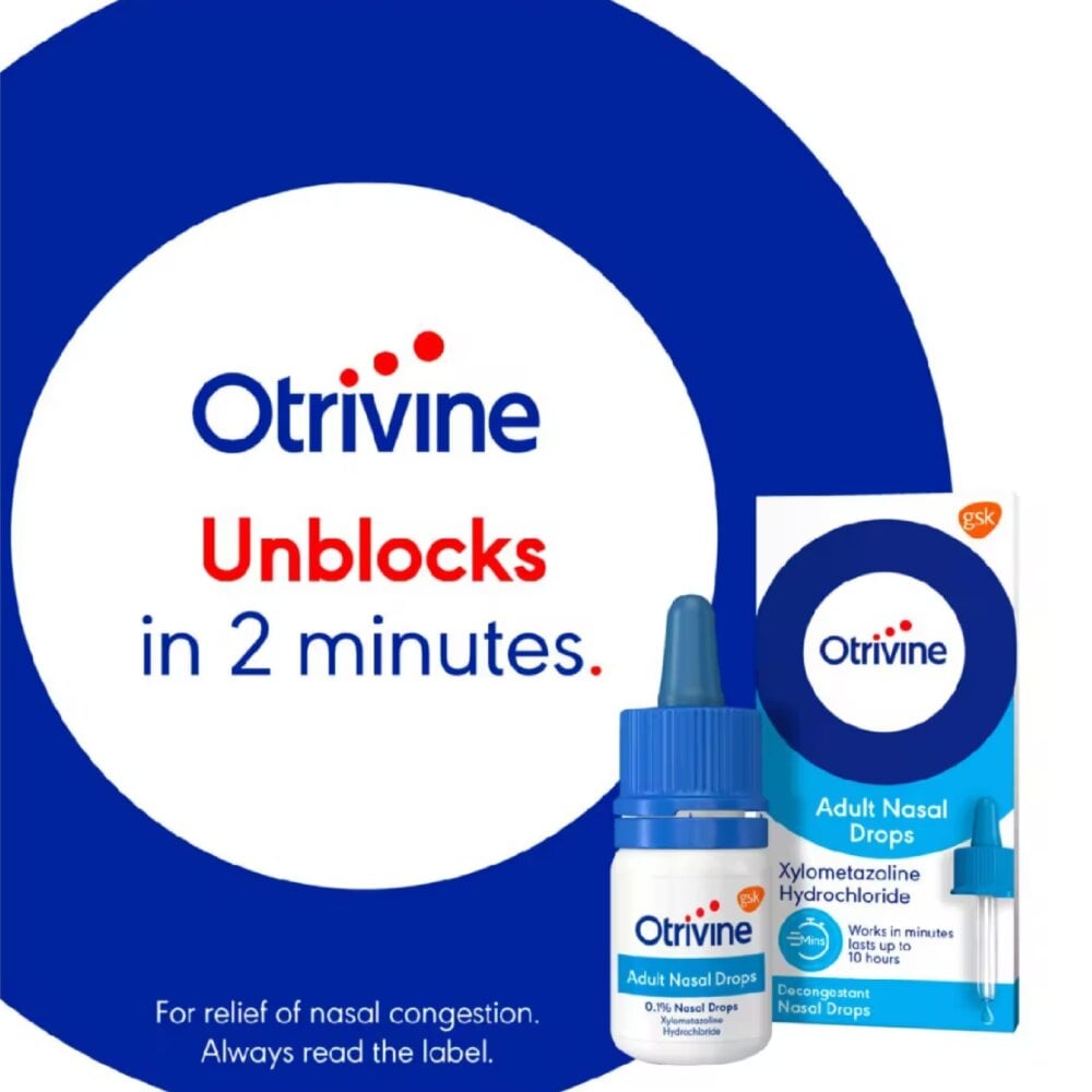 Otrivine Adult Nasal Drops - 10ml