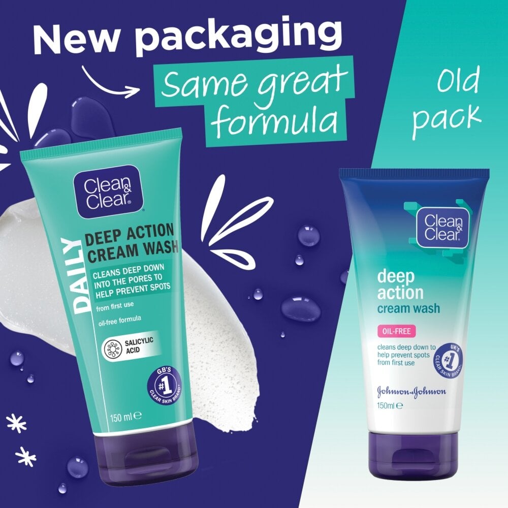 Clean & Clear Deep Action Cream Wash - 150ml