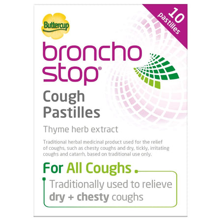 Buttercup BronchoStop Cough Pastilles - 10 Pastilles product image - Fusion Pharmacy UK