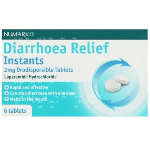 Numark Diarrhoea Relief Loperamide Instants - 6 Tablets product image - Fusion Pharmacy UK