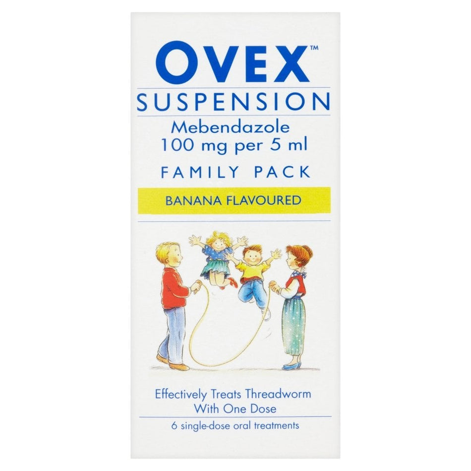 Ovex Suspension Family Pack - Banana - 30ml product image - Fusion Pharmacy UK