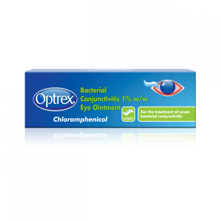 Optrex Bacterial Conjunctivitis Chloramphenicol 1% Ointment - 4g product image - Fusion Pharmacy UK