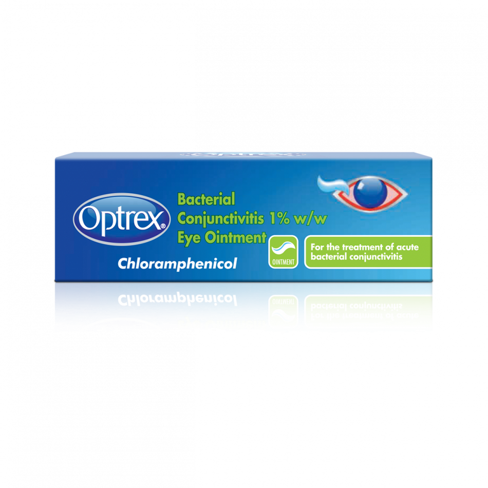 Optrex Bacterial Conjunctivitis Chloramphenicol 1% Ointment - 4g product image - Fusion Pharmacy UK