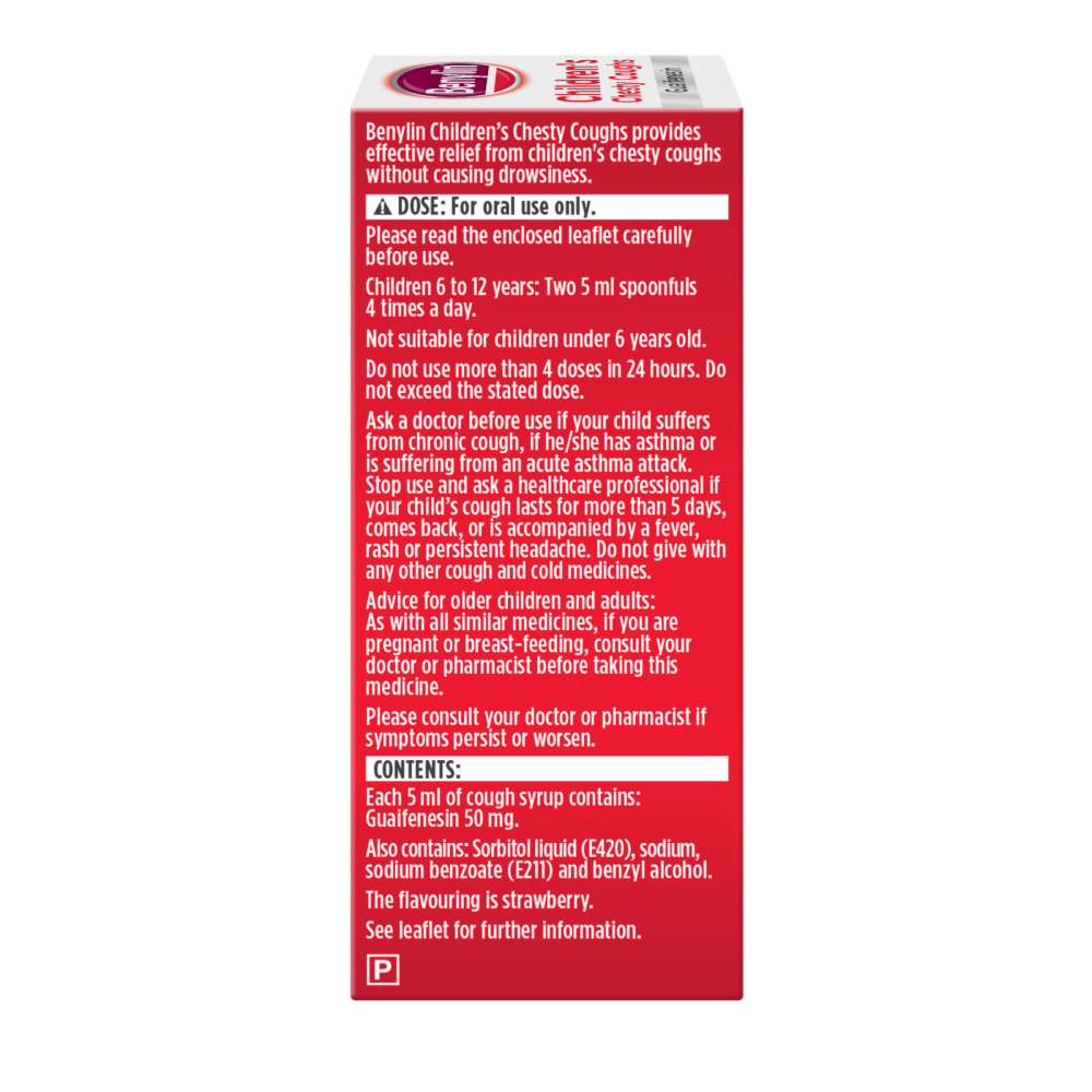 Benylin Children's 6+ Chesty Coughs - 125ml