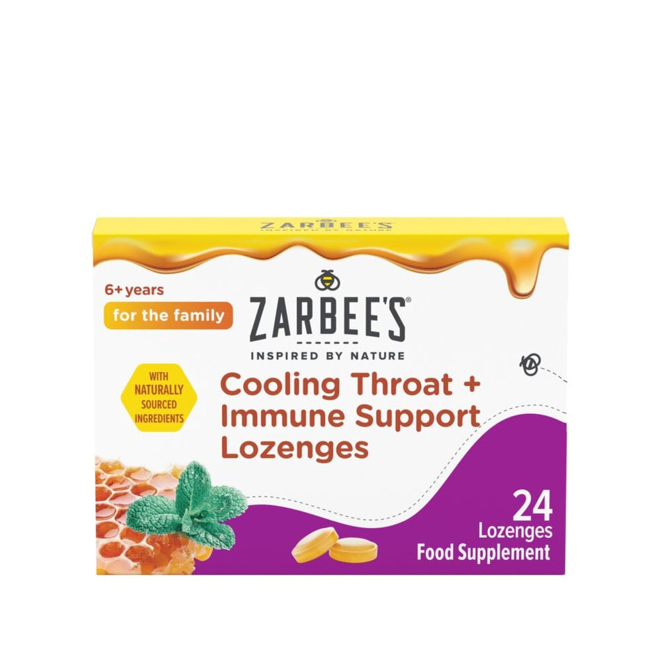 Zarbee's Cooling Throat & Immune Support Lozenge - 24 Lozenges product image - Fusion Pharmacy UK