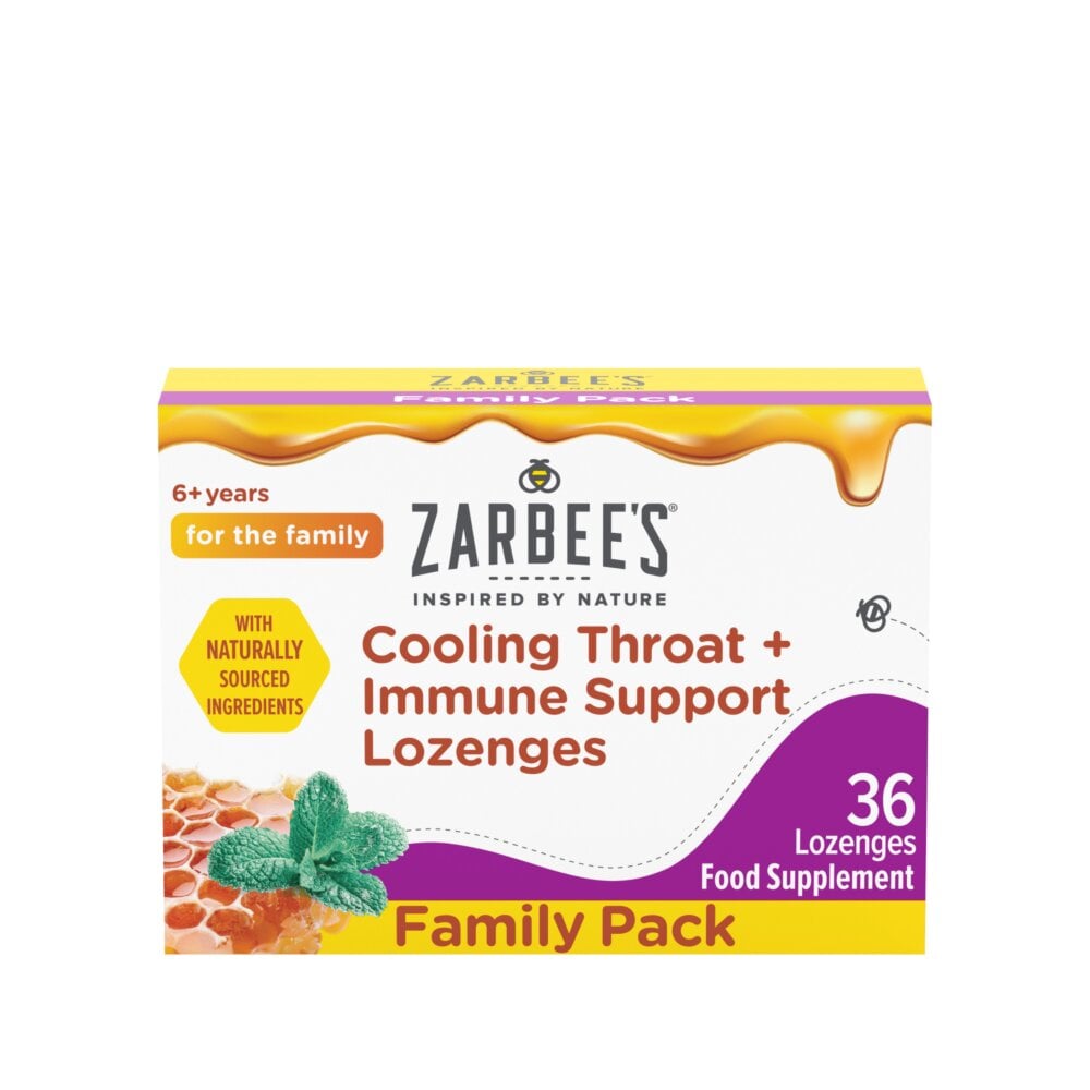 Zarbee's Cooling Throat & Immune Support Lozenge - 36 Lozenges product image - Fusion Pharmacy UK