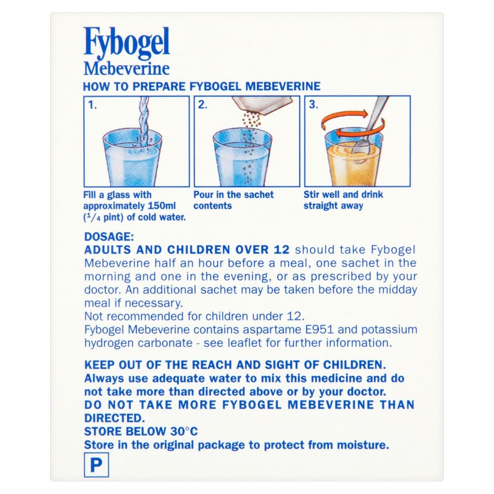 Fybogel Mebeverine Orange Flavour - 10 Sachets