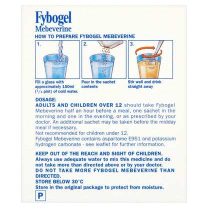Fybogel Mebeverine Orange Flavour - 10 Sachets