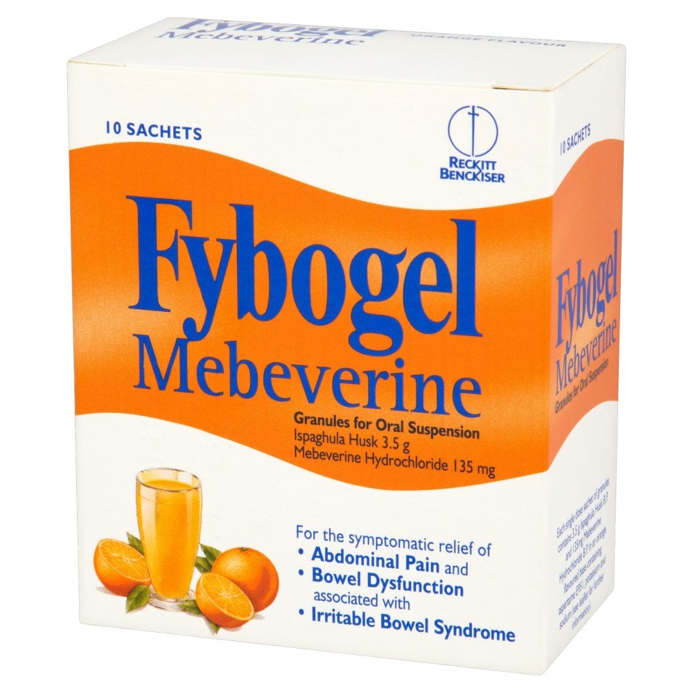 Fybogel Mebeverine Orange Flavour - 10 Sachets