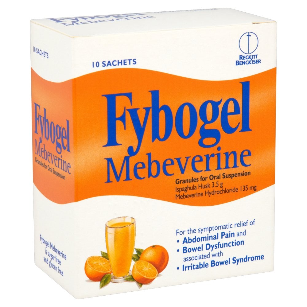 Fybogel Mebeverine Orange Flavour - 10 Sachets