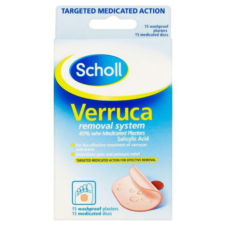 Scholl Verruca Removal System - 15 Plasters product image - Fusion Pharmacy UK