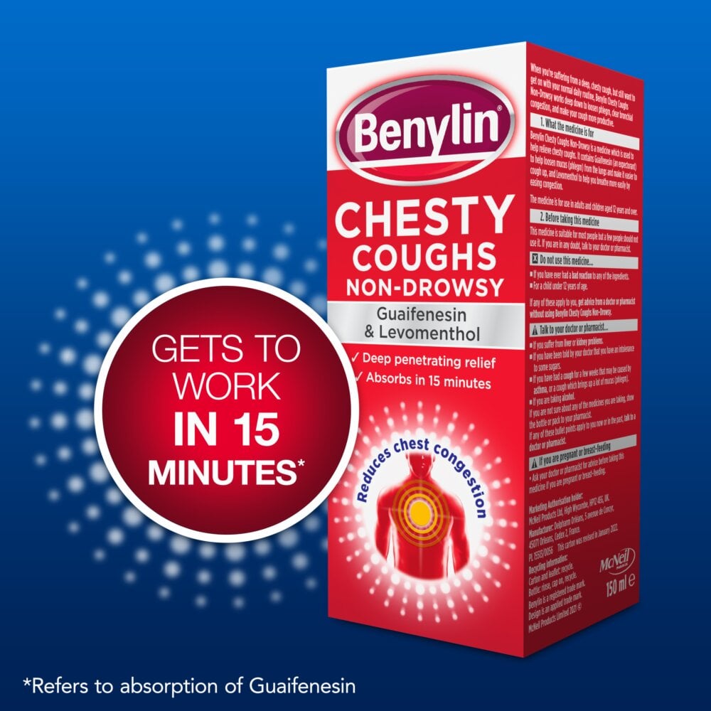 Benylin Chesty Coughs Non-Drowsy - 150ml