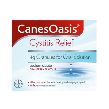 Canesten CanesOasis Cystitis Relief - 6 Sachets product image - Fusion Pharmacy UK
