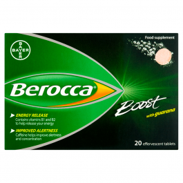 Berocca Boost - 20 Effervescent Tablets product image - Fusion Pharmacy UK