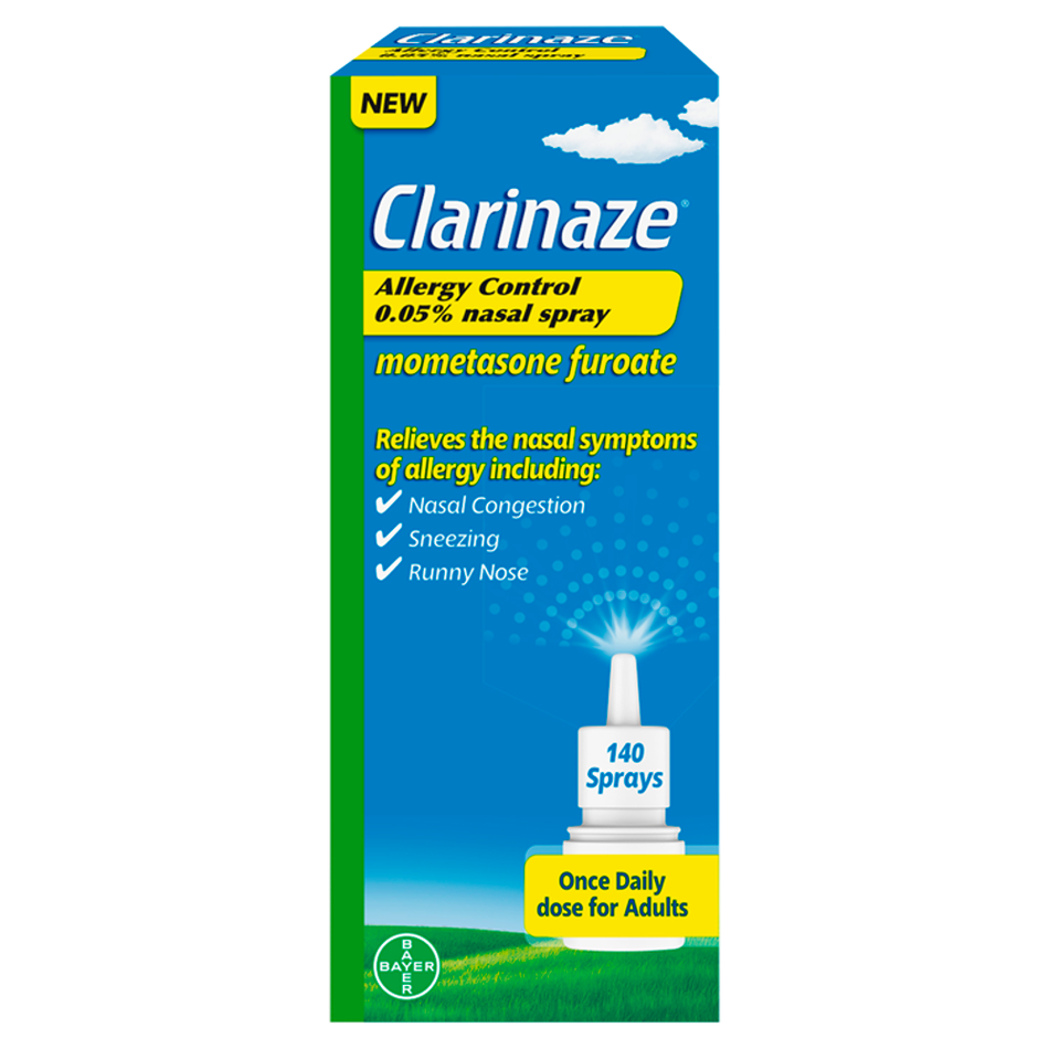 Clarinaze Allergy Control Nasal Spray 0.05% - 140 Sprays product image - Fusion Pharmacy UK