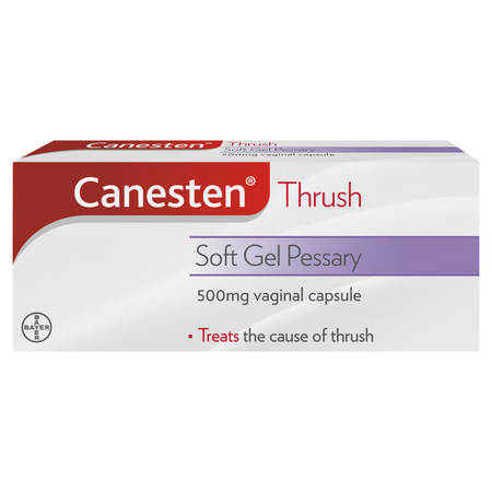 Canesten Thrush Soft Gel Pessary - 500mg product image - Fusion Pharmacy UK