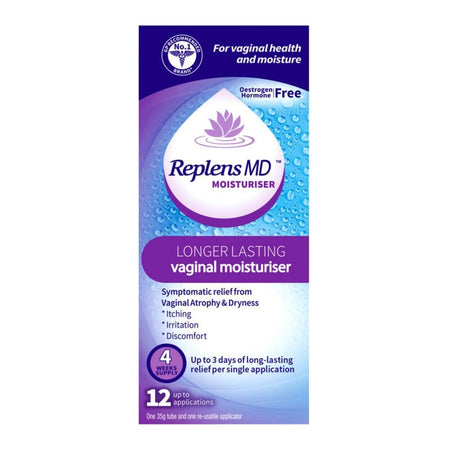 Replens MD Longer Lasting Vaginal Moisturiser - 35g product image - Fusion Pharmacy UK