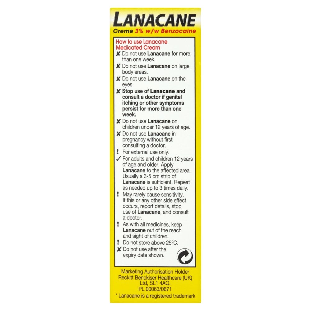 Lanacane Cream - 30g
