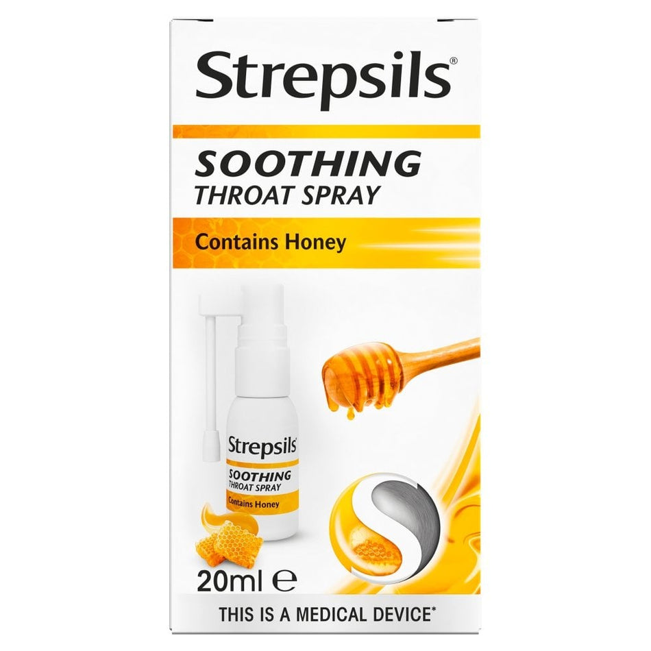 Strepsils Soothing Throat Spray Honey - 20ml product image - Fusion Pharmacy UK