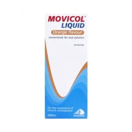 Movicol Liquid Orange Solution For Constipation - 500ml product image - Fusion Pharmacy UK
